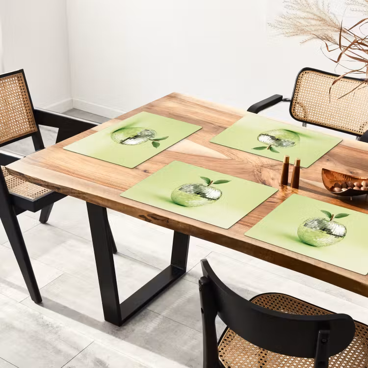 Set de table - Vert - Disco - Décoration - Pomme — 3