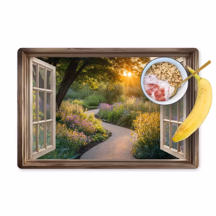 Set de table - Vue - Fleurs - Nature - Soleil - Chemin — 1