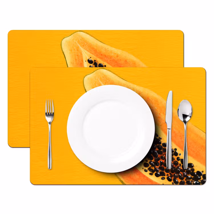 Set de table - Papaye - Orange - Topique — 2