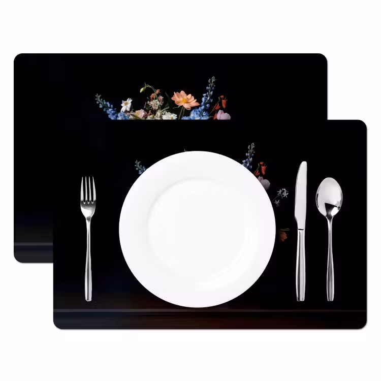 Set de table - Pastel - Fleurs - Vase — 2