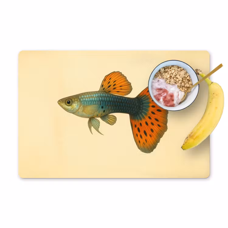 Set de table - Poisson - illustration - Points - Orange — 1