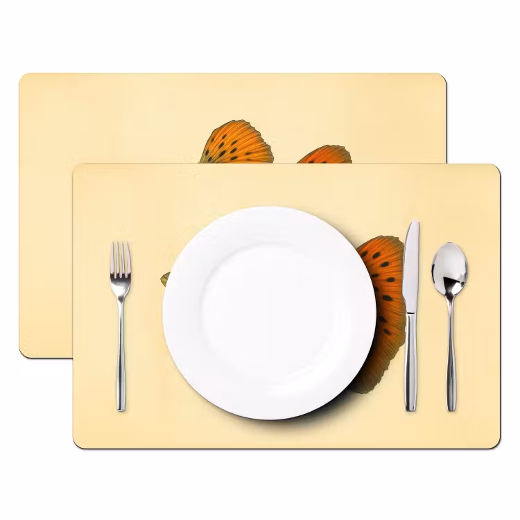 Set de table - Poisson - illustration - Points - Orange — 2