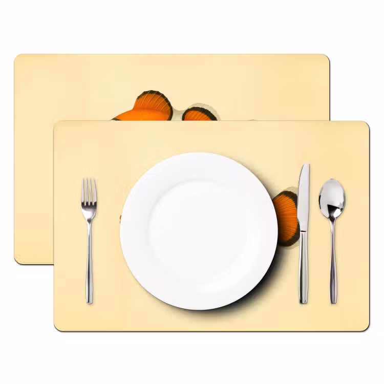 Set de table - Poisson - Orange - Rayures — 2