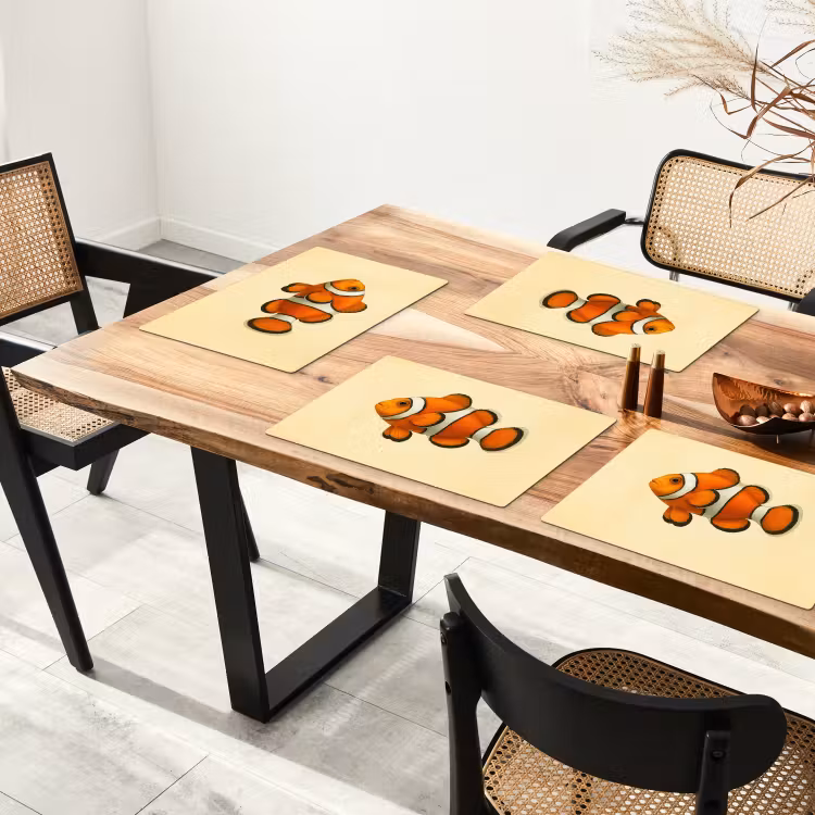 Set de table - Poisson - Orange - Rayures — 3
