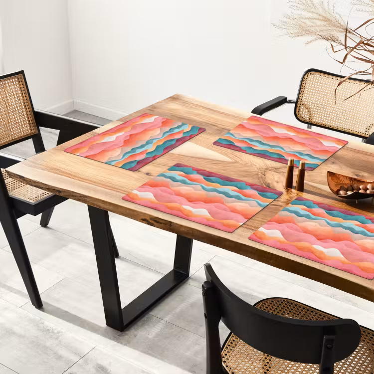 Set de table - Vagues - Colorées - Abstraites — 3