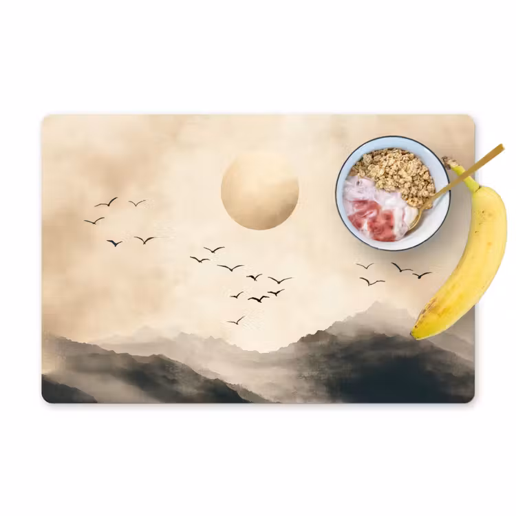 Set de table - Paysage - Japandi - oiseau — 1