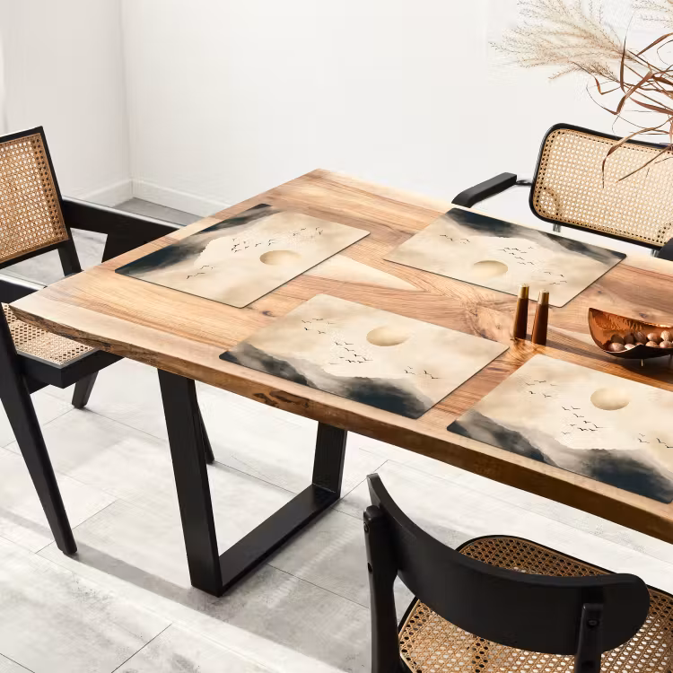 Set de table - Paysage - Japandi - oiseau — 3