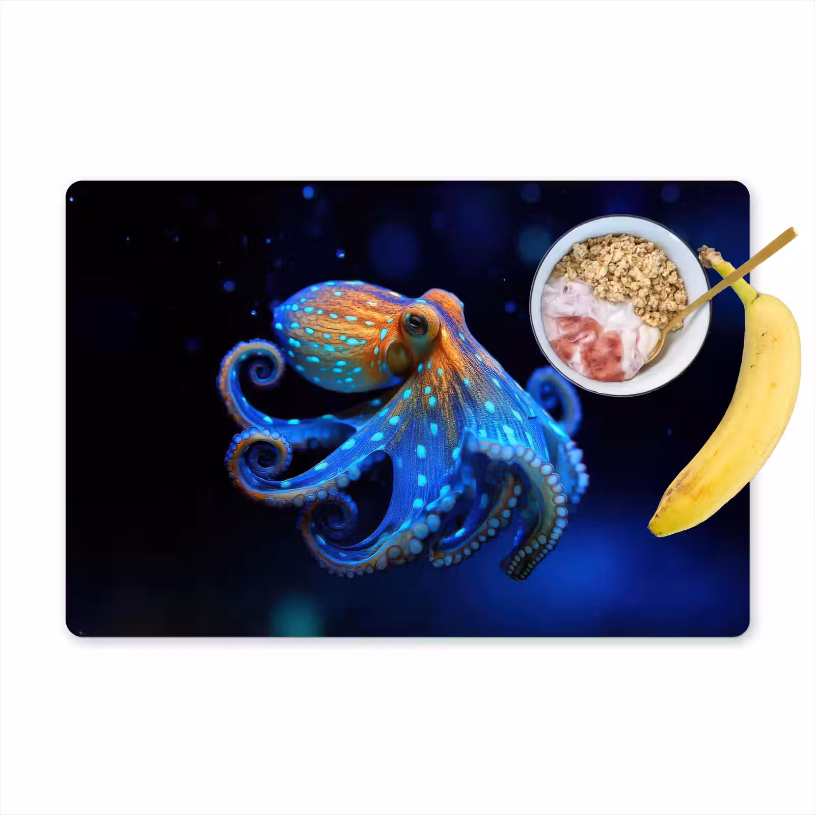 Set de table - Pieuvre - Points - Bleu - Mer — 1