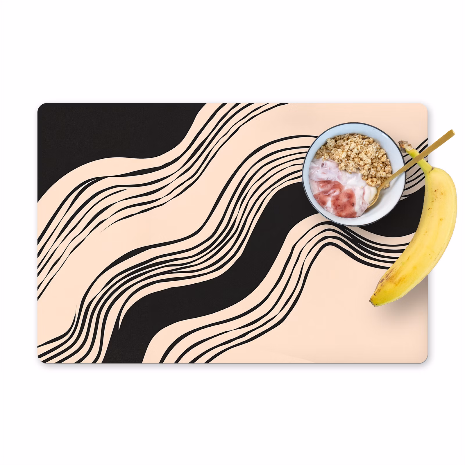 Set de table - Vagues - Noir - Sable — 1