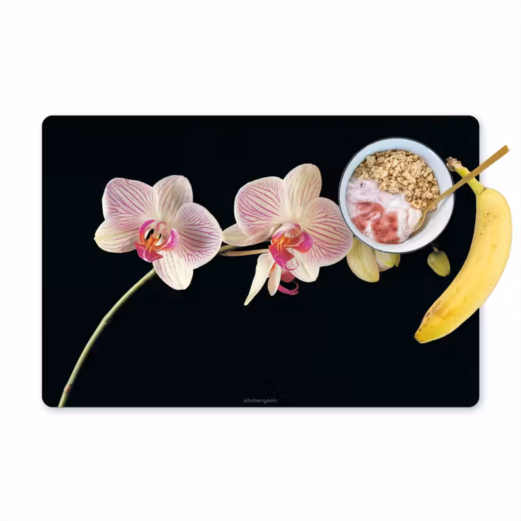 Set de table - Orchidée - Rose - Fleurs — 1
