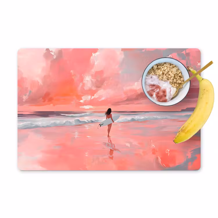 Set de table - Rose - Surf - Mer — 1