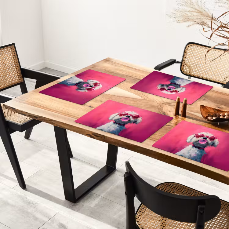Set de table - Rose - Chien - Bulle — 3