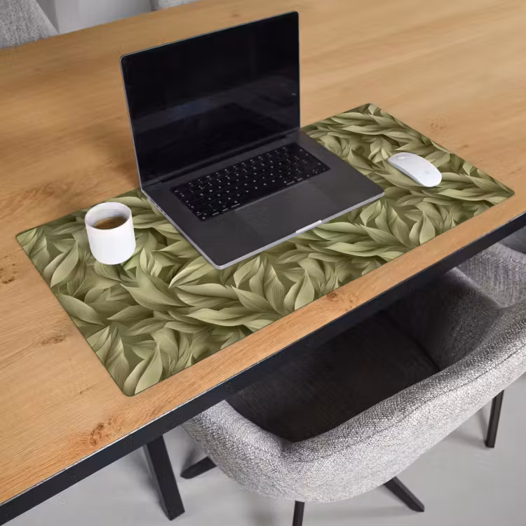Sous main bureau - Feuilles - Moderne - Vert — 3