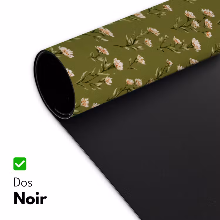 Sous main bureau - Rustique - Fleurs - Vert — 5