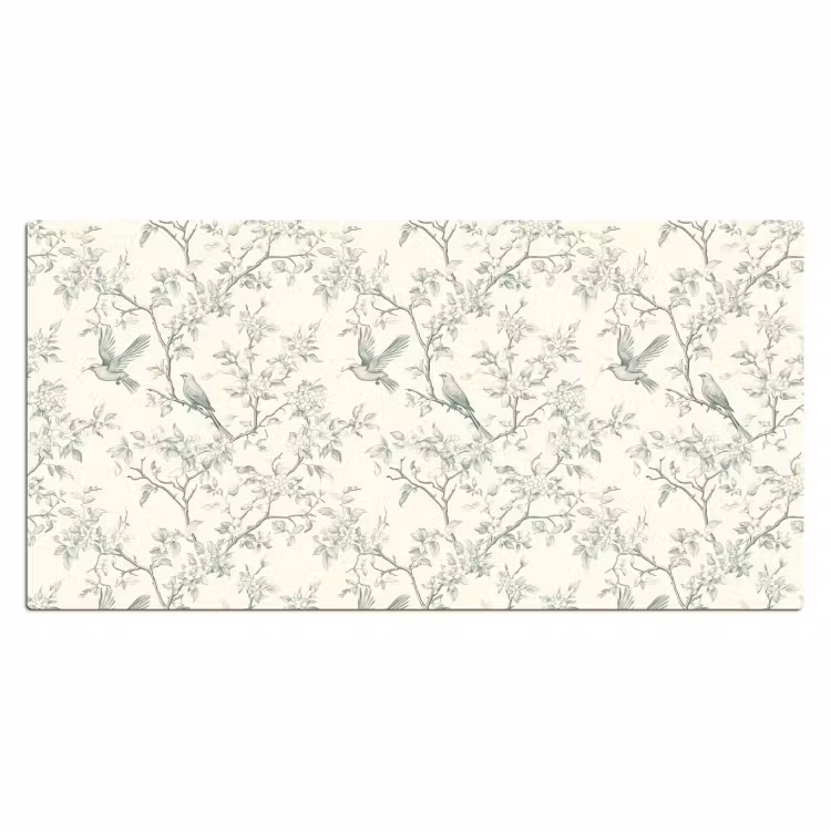 Sous main bureau - Classique - Oiseaux - Vert — 2