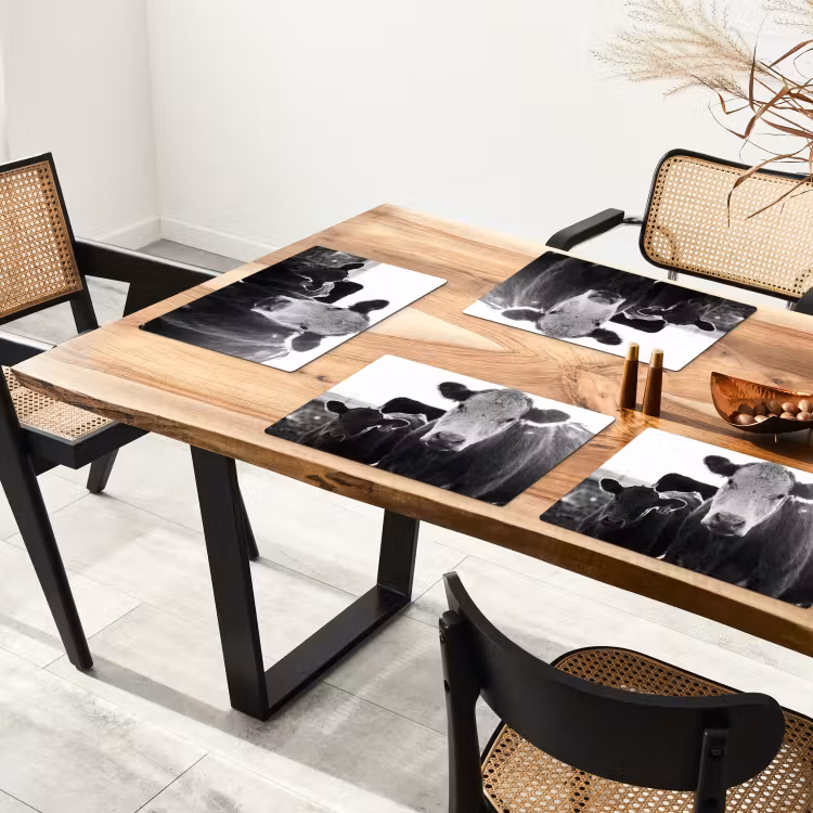 Set de table - Vaches - Noir et blanc — 3