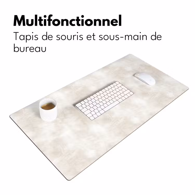 Sous main bureau - Subtil - Texture - Beige — 7