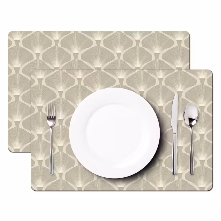 Set de table - Panneau - Ginkgo - Sable — 2