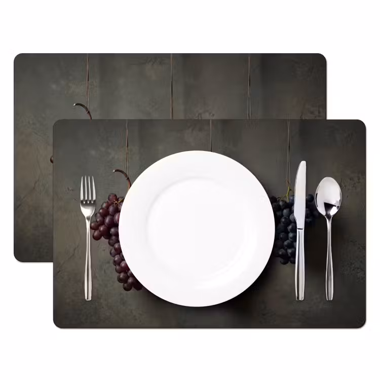 Set de table - Raisins - Coloré - Mur — 2
