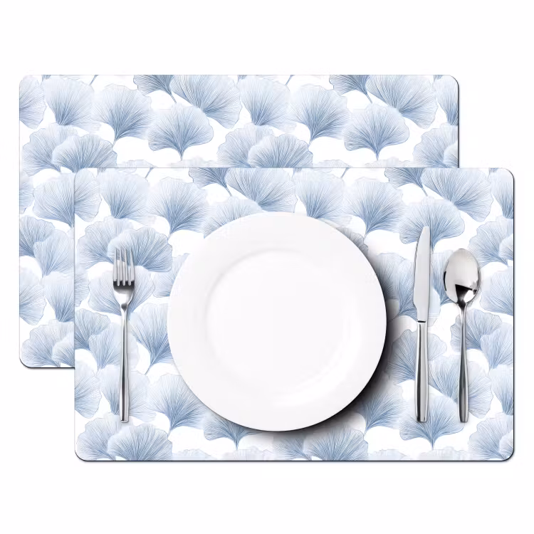 Set de table - Ventilateur - Moderne - Bleu — 2