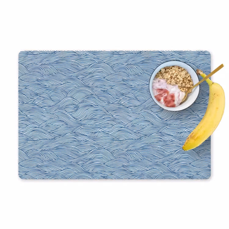 Set de table - Ondes - Rythmique - Bleu — 1