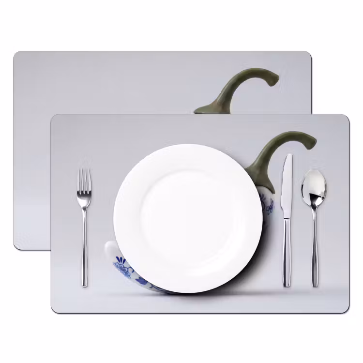 Set de table - Piment - Céramique - Bleu — 2