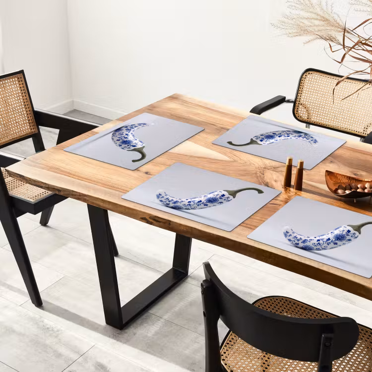 Set de table - Piment - Céramique - Bleu — 3