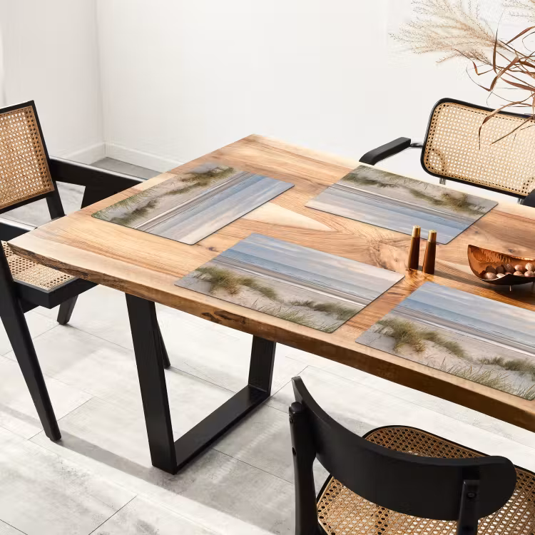 Set de table - Plage de sable - Nuageux - Dunes — 3