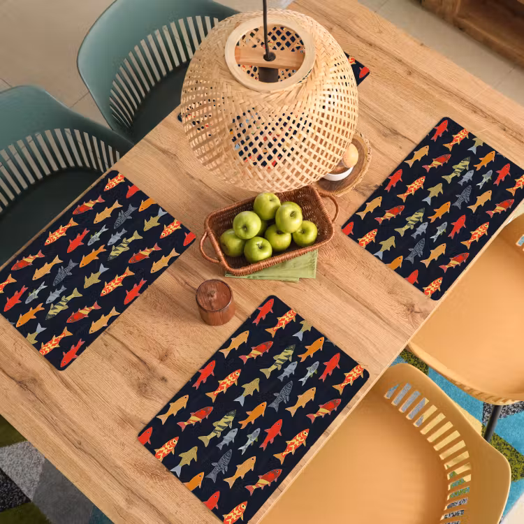 Set de table - Poisson - Motif - Coloré — 4