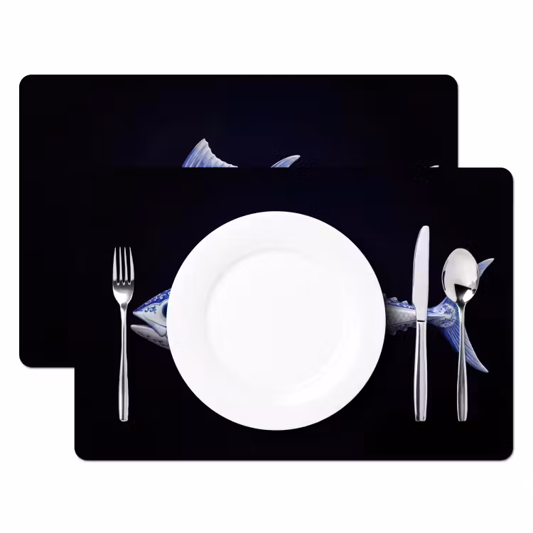 Set de table - Porcelaine - Thon - Delftware — 2