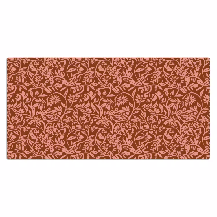Sous main bureau - Fleurs - Impression - Rose — 2