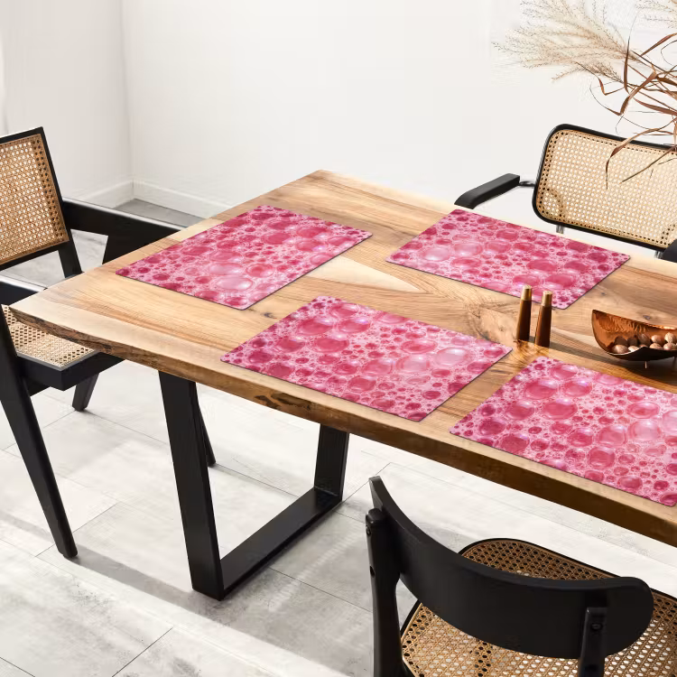 Set de table - Rose - Mousse - Bulles — 3