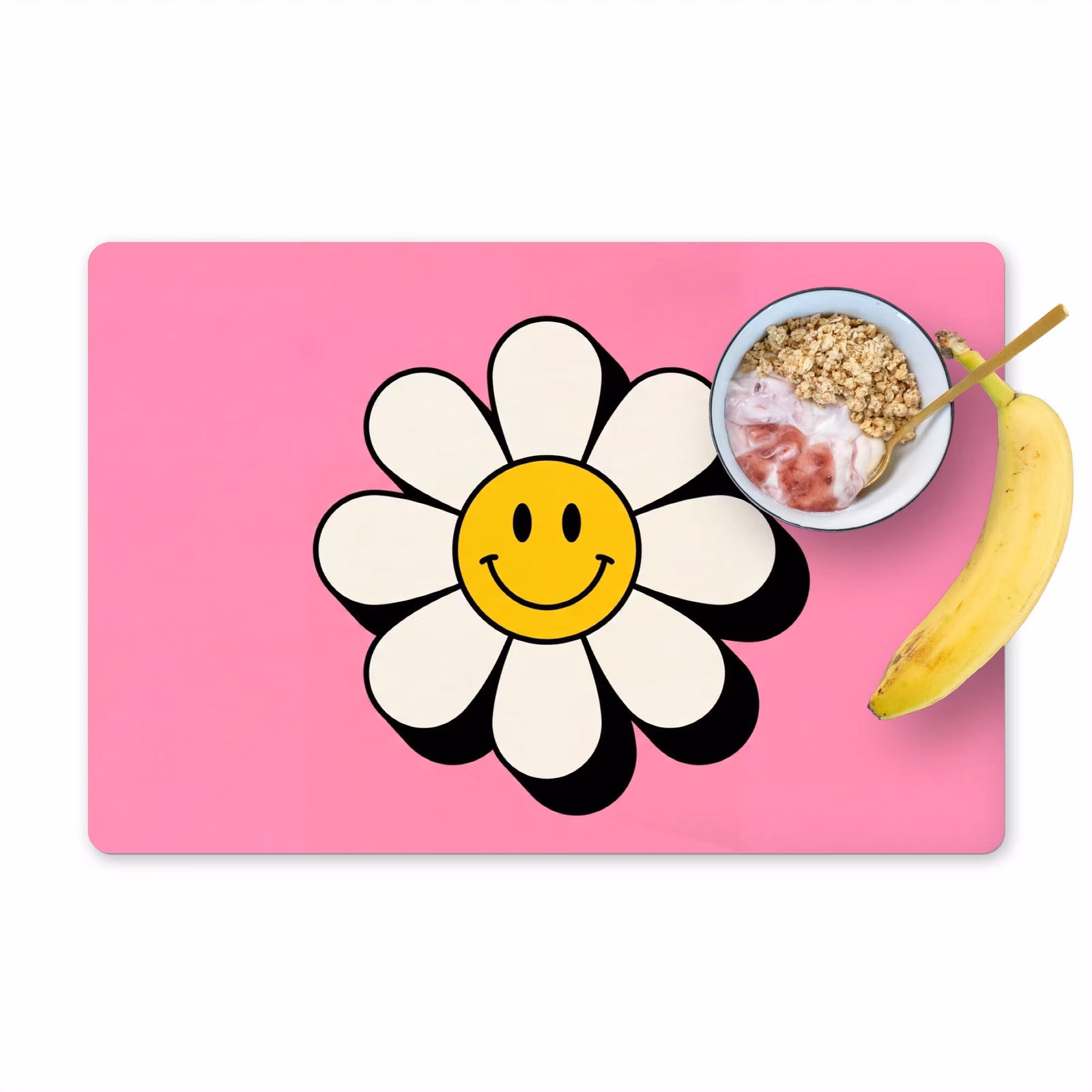 Set de table - Smiley - Fleur - Rose — 1