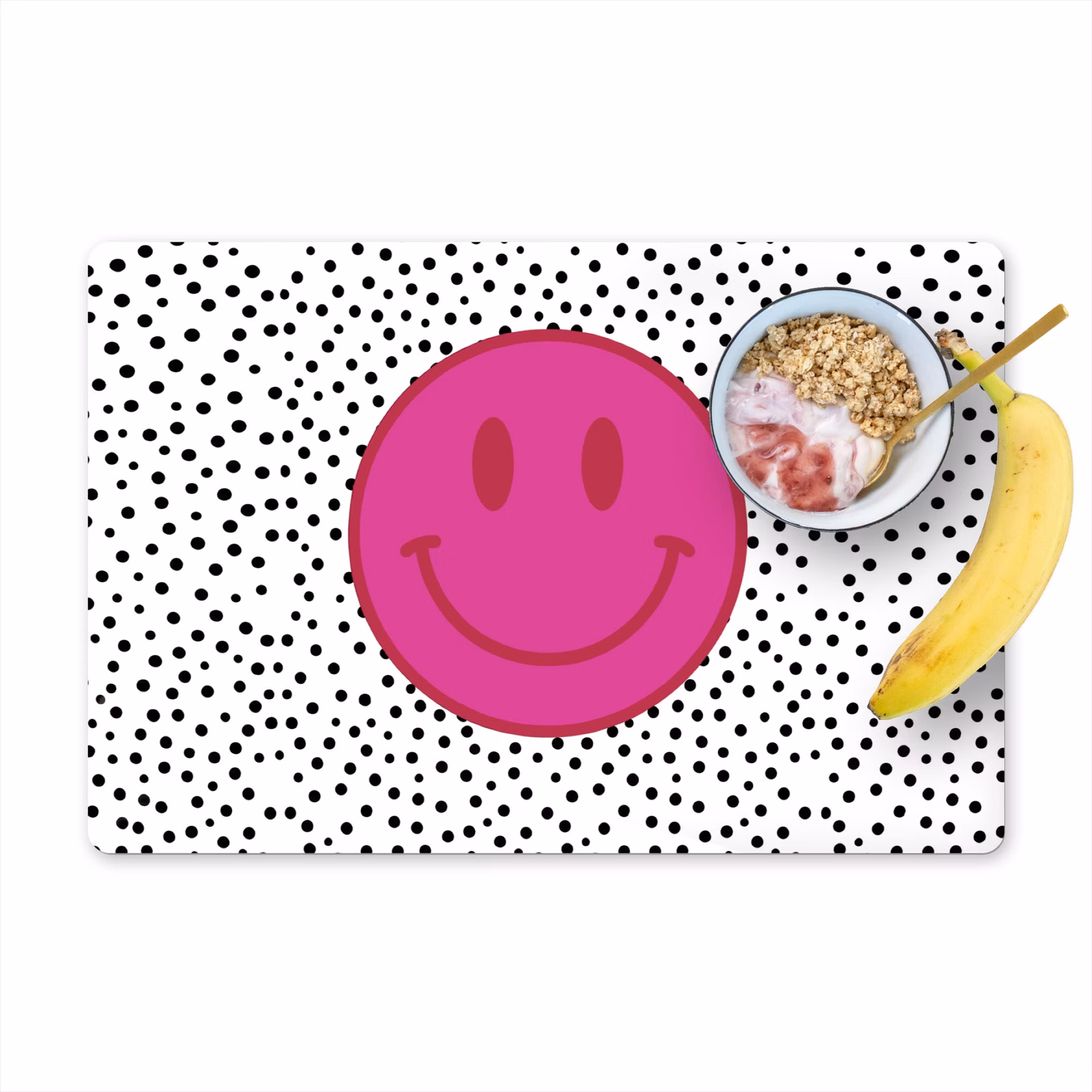 Set de table - Smiley - Rose - Points — 1