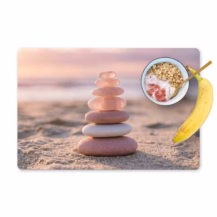 Set de table - Pierres - Sable - Rose — 1