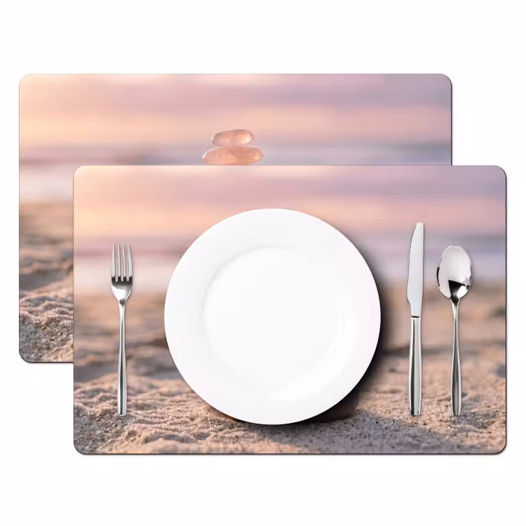 Set de table - Pierres - Sable - Rose — 2