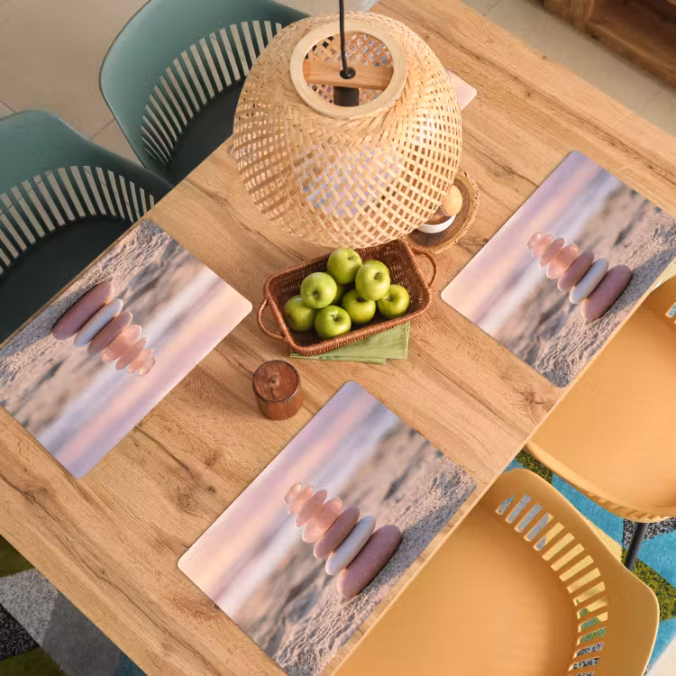 Set de table - Pierres - Sable - Rose — 4