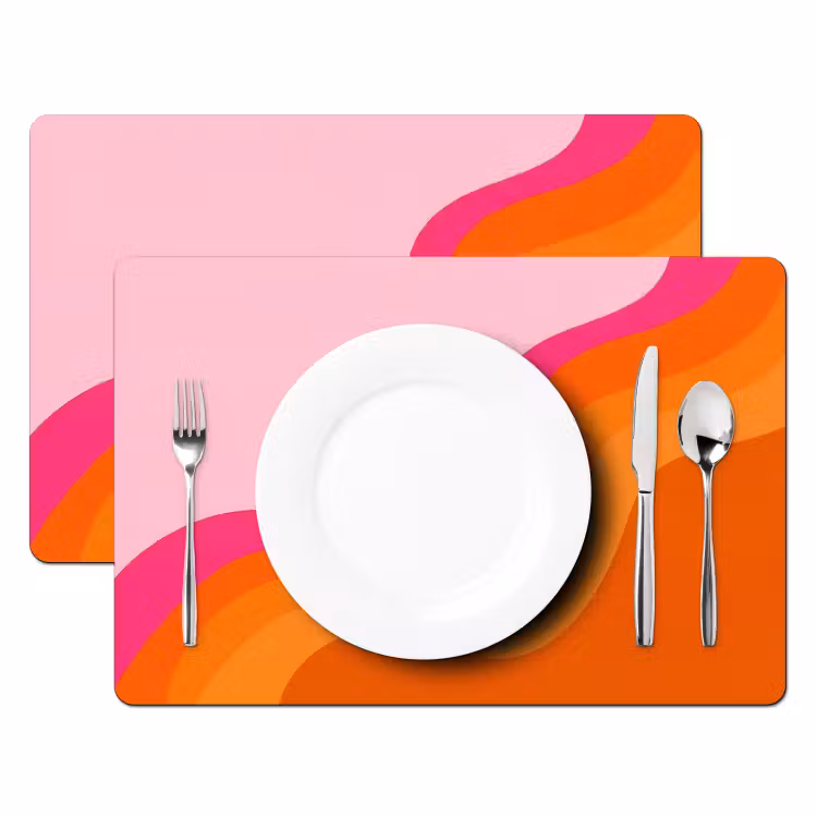 Set de table - Rétro - Vagues - Coloré — 2