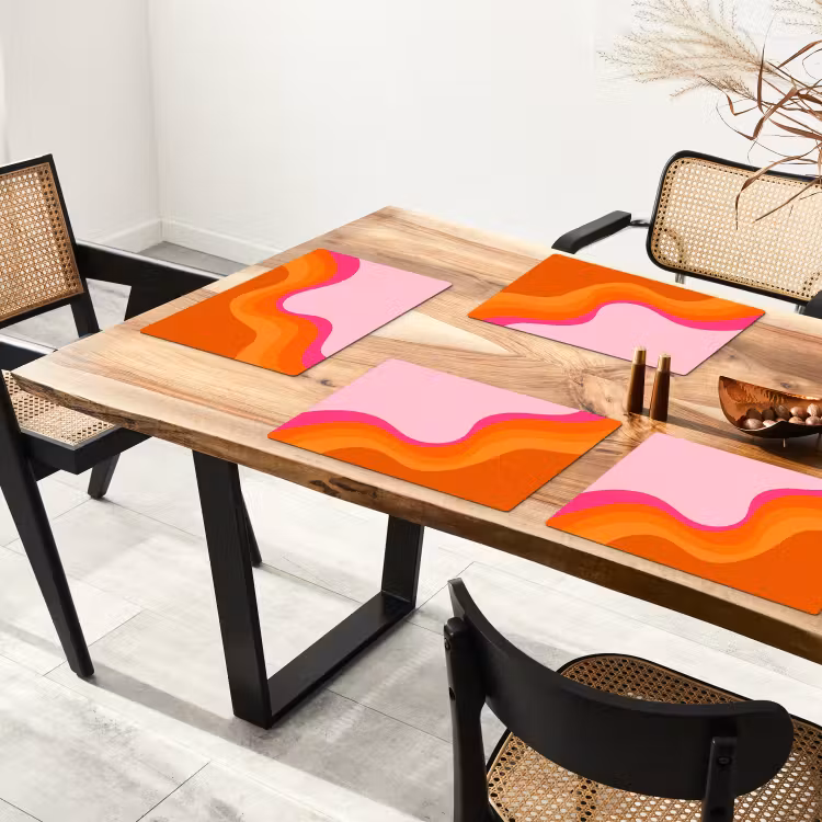 Set de table - Rétro - Vagues - Coloré — 3