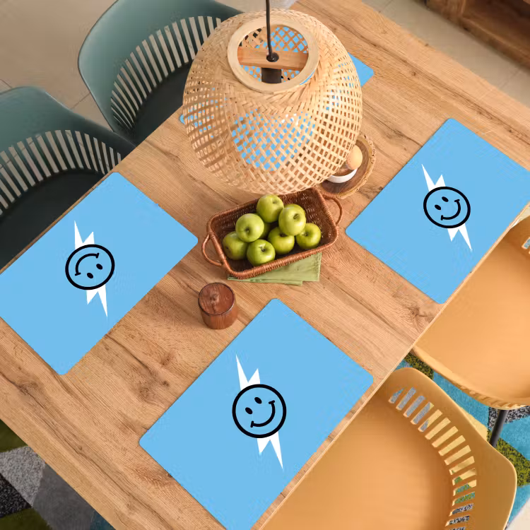 Set de table - Smiley - Bleu - Eclair — 4