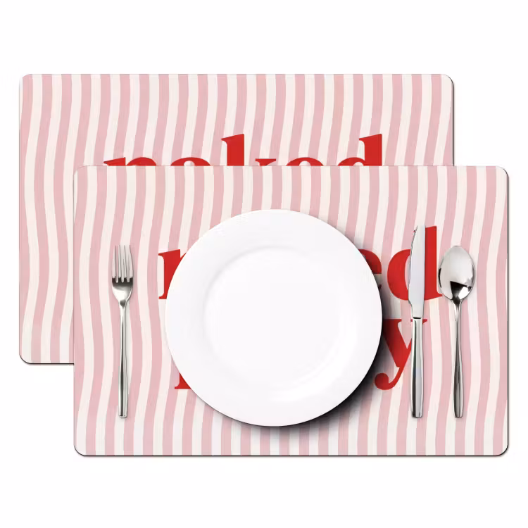 Set de table - Texte - Moderne - Rayures — 2