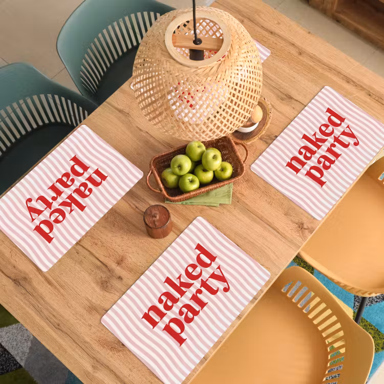 Set de table - Texte - Moderne - Rayures — 4