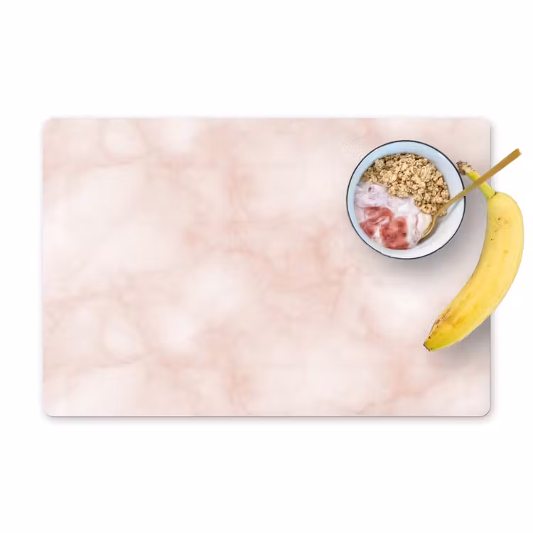 Set de table - Rose - Marbre - Crème — 1
