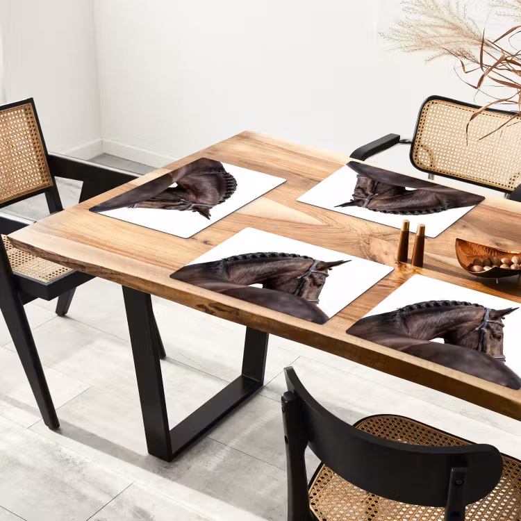 Set de table - Portrait - Cheval - Elégant — 3