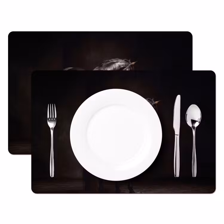Set de table - Puissant - Cheval - Sombre — 2