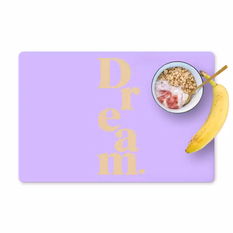 Set de table - Rêve - Violet - Typographique — 1