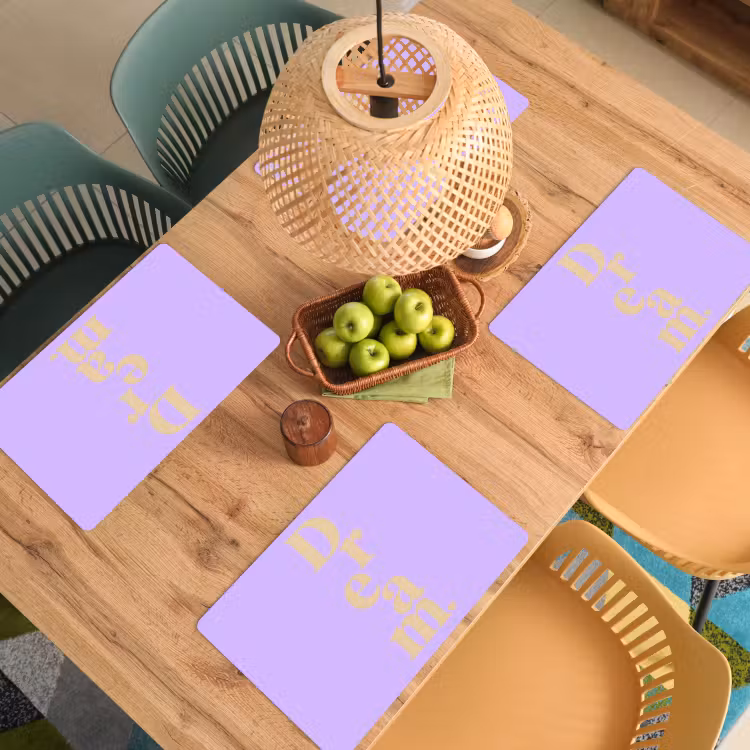 Set de table - Rêve - Violet - Typographique — 4