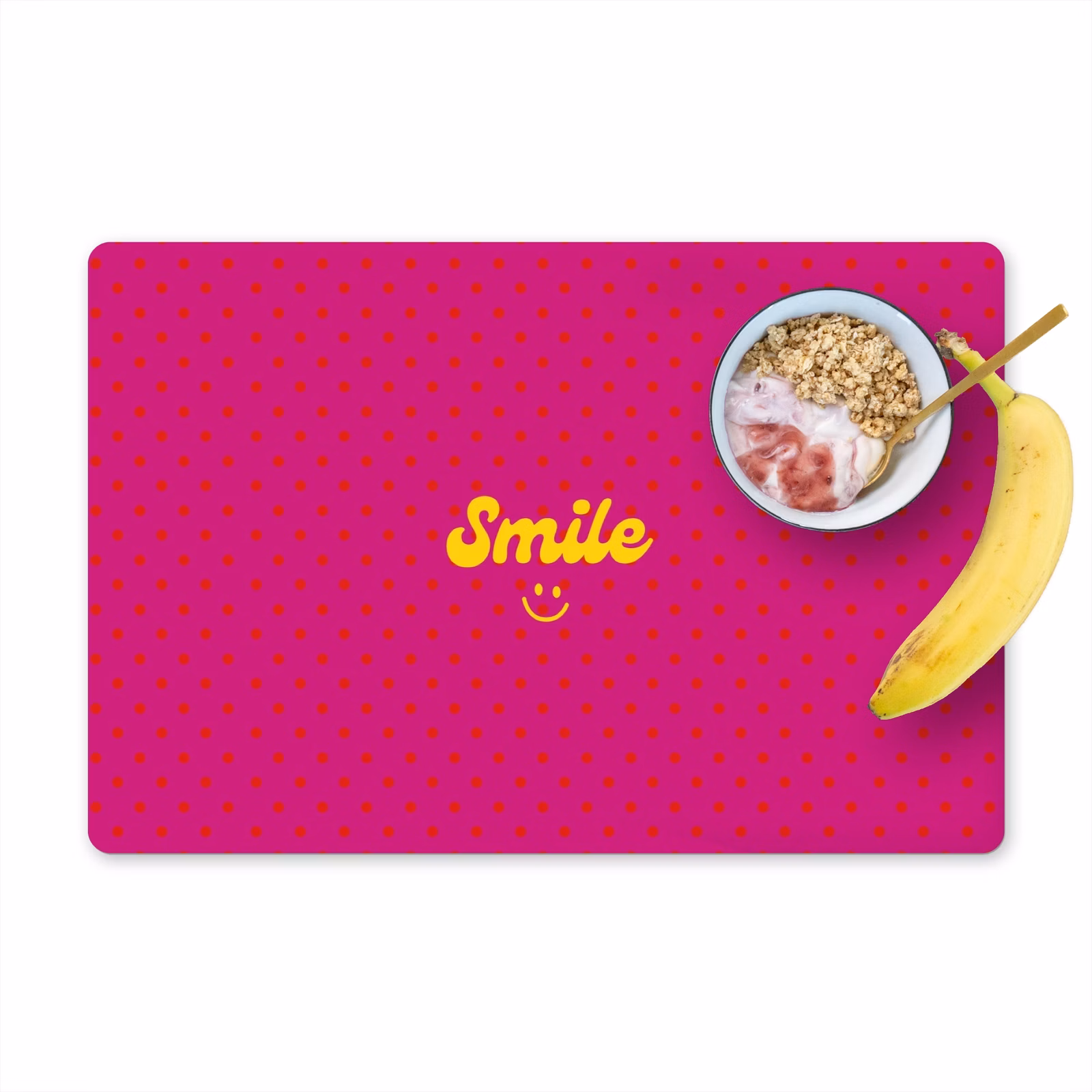 Set de table - Sourire - Points - Rose — 1