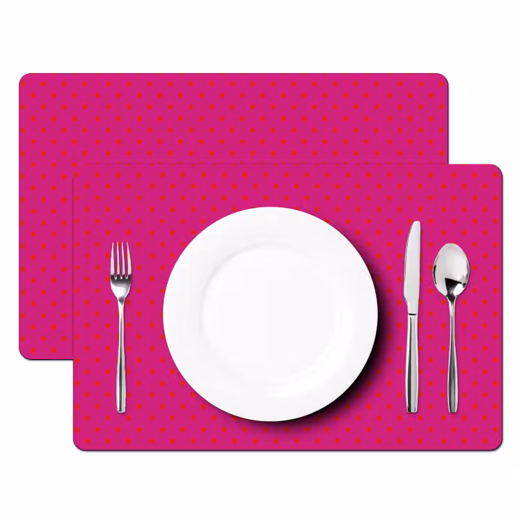 Set de table - Sourire - Points - Rose — 2