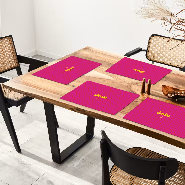 Set de table - Sourire - Points - Rose — 3